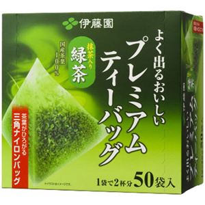 （まとめ買い）伊藤園 よく出るおいしいプレミアムティーバッグ 抹茶入り緑茶 50袋入×7セット