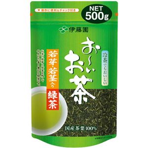 伊藤園 おーいお茶 若芽・若茎入り緑茶 500g