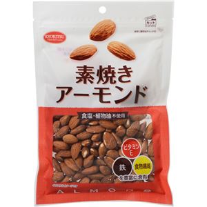 （まとめ買い）共立食品 素焼きアーモンド徳用 180g×12セット