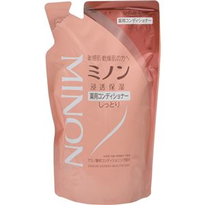 （まとめ買い）ミノン 薬用コンディショナー つめかえ用 380ml×14セット