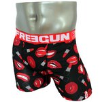 FREEGUN(フリーガン) ボクサーパンツ メンズ アンダーウェア インナー 男性下着 下着 メンズボクサーパンツ ギフト プレゼント 誕生日プレゼント FG27/LIPS  840002 (01.レッド Mサイズ)
