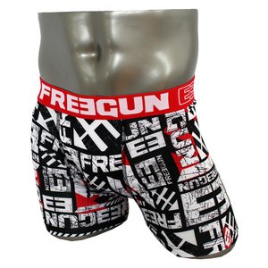 FREEGUN(フリーガン) ボクサーパンツ メンズ アンダーウェア インナー 男性下着 下着 メンズボクサーパンツ ギフト プレゼント 誕生日プレゼント FG27/SCRAT  840003 (02.レッド Mサイズ) - 拡大画像