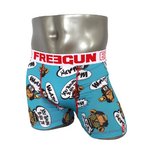 FREEGUN(フリーガン) ボクサーパンツ メンズ アンダーウェア インナー 男性下着 下着 メンズボクサーパンツ ギフト プレゼント 誕生日プレゼント 840006 FG28 BAN  (02.サックスレッド M)