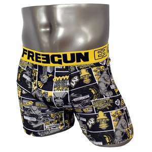 FREEGUN(フリーガン) ボクサーパンツ メンズ アンダーウェア インナー 男性下着 下着 メンズボクサーパンツ ギフト プレゼント 誕生日プレゼント 840009 FG27 XBOTS (02.イエロー L)