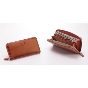 オリーチェバケッタレザーロングジッパー財布