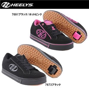 hys-004 【HEELYS／ヒーリーズ】ローラーシューズ WAVE ウェーブ 7673 ブラック 26cm - 拡大画像