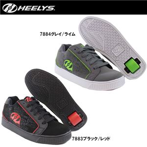 hys-009 【HEELYS／ヒーリーズ】ローラーシューズ Inferno インフェルノ 7883 ブラック／レッド 26cm - 拡大画像