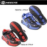 hys-010 【HEELYS／ヒーリーズ】ローラーシューズ SPIN スピン 7904 ブルー／ブラック 18cm