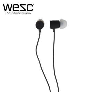 wesc-120【WeSC／ウィーエスシー】イヤフォン PICCOLO Black／A404905-999