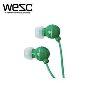 wesc-121【WeSC／ウィーエスシー】イヤフォン FLUTE Blarney Green／A403684-539