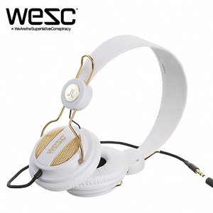 wesc-129【WeSC／ウィーエスシー】ヘッドフォン OBOE GOLDEN White／4078-001