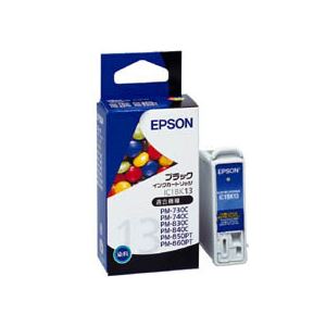 エプソン EPSON インクカートリッジ ブラック IC1BK13 1個 - 拡大画像