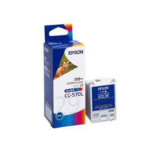 エプソン EPSON インクカートリッジ カラー(3色一体型) ICCL29 1個 - 拡大画像