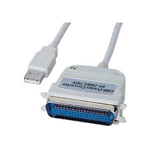 サンワサプライ USBプリンターコンバータケーブル (A)オス-セントロニクス36pinオス 3.0m USB-CVPR3 1本 - 拡大画像