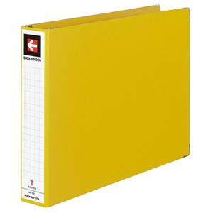 （まとめ） コクヨ データバインダーT（バースト用・ワイドタイプ） T11×Y15 22穴 450枚収容 黄 EBT-551Y 1冊 【×5セット】 - 拡大画像