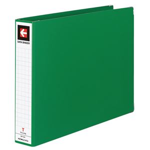 （まとめ） コクヨ データバインダーT（バースト用・ワイドタイプ） T11×Y15 22穴 450枚収容 緑 EBT-551G 1冊 【×5セット】 - 拡大画像