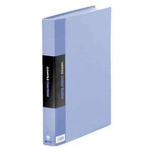 （まとめ） キングジム カラーベーストリプル A4タテ 60ポケット 背幅35mm 青 132-3C 1冊 【×2セット】 - 拡大画像