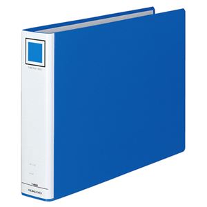 （まとめ） コクヨ チューブファイル（エコ） 片開き B4ヨコ 500枚収容 背幅65mm 青 フ-E659B 1冊 【×4セット】 - 拡大画像