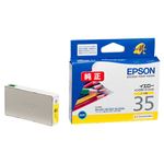 （まとめ） エプソン EPSON インクカートリッジ イエロー ICY35 1個 【×4セット】