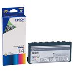 （まとめ） エプソン EPSON インクカートリッジ カラー（6色一体型） ICCL34 1個 【×3セット】