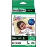 （まとめ） 富士フィルム FUJI 画彩 写真仕上げHi＜絹目調＞ L判 WPL100HIC 1冊（100枚） 【×4セット】