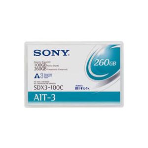 ソニー AIT-3 データカートリッジ 100GB(圧縮時 260GB) SDX3-100CR 1巻 - 拡大画像