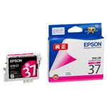 （まとめ） エプソン EPSON インクカートリッジ マゼンタ ICM37 1個 【×4セット】