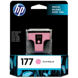 （まとめ） HP177 インクカートリッジ ライトマゼンタ C8775HJ 1個 【×3セット】 - 拡大画像