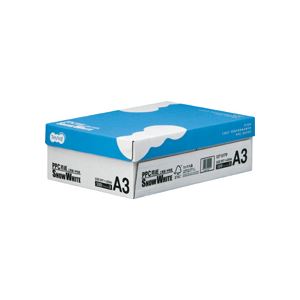 （まとめ） TANOSEE PPC用紙 SNOW WHITE A3 1箱（1500枚：500枚×3冊） 【×10セット】 - 拡大画像