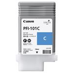 （まとめ） キャノン Canon インクタンク PFI-101 顔料シアン 130ml 0884B001 1個 【×6セット】