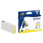 （まとめ） エプソン EPSON インクカートリッジ イエロー ICY47 1個 【×4セット】