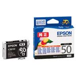 （まとめ） エプソン EPSON インクカートリッジ ブラック ICBK50 1個 【×4セット】