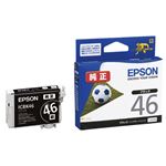 （まとめ） エプソン EPSON インクカートリッジ ブラック ICBK46 1個 【×4セット】