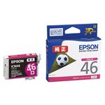 （まとめ） エプソン EPSON インクカートリッジ マゼンタ ICM46 1個 【×4セット】