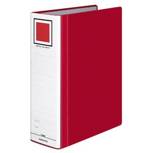 （まとめ） コクヨ チューブファイル（エコツインR） A4タテ 800枚収容 背幅95mm 赤 フ-RT680R 1冊 【×5セット】 - 拡大画像