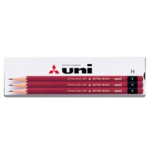 （まとめ） 三菱鉛筆 鉛筆 ユニ紙箱 H UKH 1ダース（12本） 【×5セット】 - 拡大画像