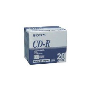 （まとめ） ソニー データ用CD-R 700MB 48倍速 ブランドシルバー 5mmスリムケース 20CDQ80DNA 1パック（20枚） 【×3セット】 - 拡大画像