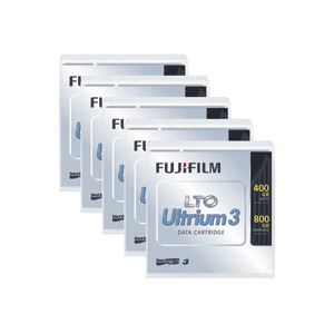 富士フィルム FUJI LTO Ultrium3 データカートリッジ 400GB LTO FB UL-3 400G JX5 1パック(5巻) - 拡大画像