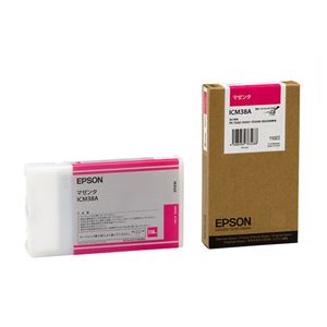 （まとめ） エプソン EPSON PX-P／K3インクカートリッジ マゼンタ 110ml ICM38A 1個 【×6セット】 - 拡大画像