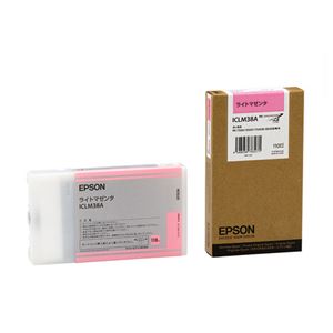 （まとめ） エプソン EPSON PX-P／K3インクカートリッジ ライトマゼンタ 110ml ICLM38A 1個 【×6セット】 - 拡大画像