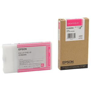 （まとめ） エプソン EPSON PX-P／K3（VM）インクカートリッジ ビビッドマゼンタ 220ml ICVM39A 1個 【×3セット】 - 拡大画像