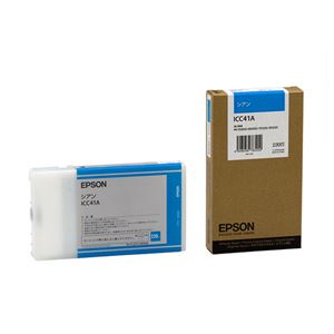 （まとめ） エプソン EPSON PX-Pインクカートリッジ シアン 220ml ICC41A 1個 【×3セット】 - 拡大画像