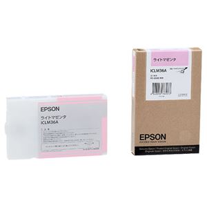 （まとめ） エプソン EPSON PX-P／K3インクカートリッジ ライトマゼンタ 110ml ICLM36A 1個 【×6セット】 - 拡大画像