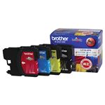 （まとめ） ブラザー BROTHER インクカートリッジ お徳用 4色 LC16-4PK 1箱（4個：各色1個） 【×3セット】