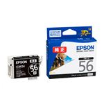 （まとめ） エプソン EPSON インクカートリッジ ブラック ICBK56 1個 【×3セット】