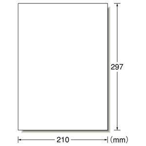 (まとめ) エーワン スーパーエコノミーシリーズ プリンター用ラベル A4 ノーカット L1AM500 1箱(500シート) 【×5セット】 商品画像