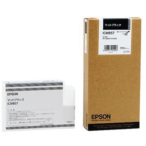 （まとめ） エプソン EPSON PX-P／K3インクカートリッジ マットブラック 350ml ICMB57 1個 【×3セット】 - 拡大画像