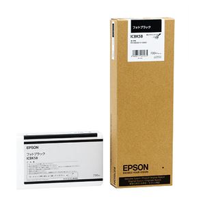 （まとめ） エプソン EPSON PX-P／K3インクカートリッジ フォトブラック 700ml ICBK58 1個 【×3セット】 - 拡大画像