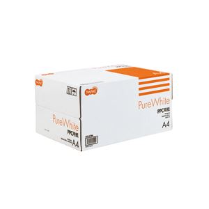 （まとめ） TANOSEE PPC用紙 Pure White A4 1箱（5000枚：500枚×10冊） 【×10セット】 - 拡大画像
