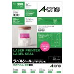 （まとめ） エーワン レーザープリンターラベル 光沢フィルム・透明 A4 30面 53.3×25.4mm 31583 1冊（10シート） 【×3セット】